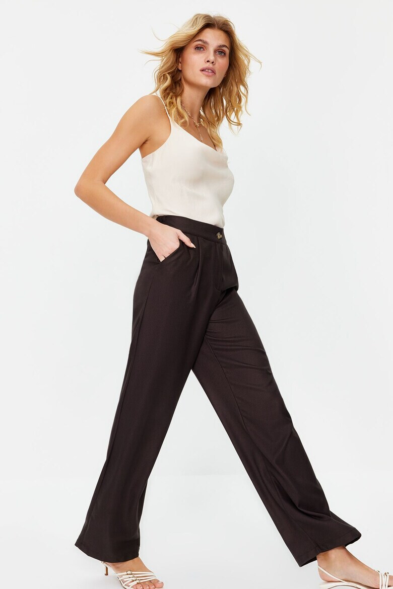 Trendyol Pantaloni dama 1272517871 Poliester/Viscoza - Pled.ro