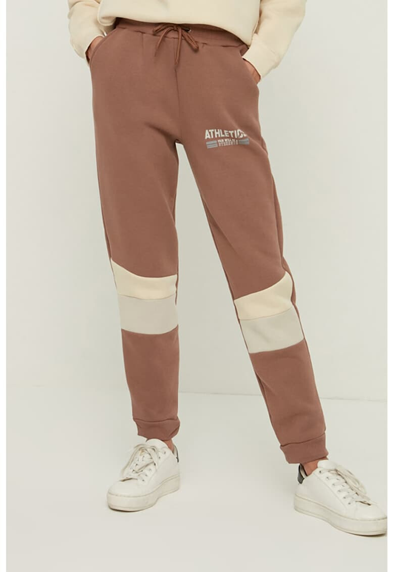 Trendyol Pantaloni sport din amestec de bumbac cu talie inalta - Pled.ro