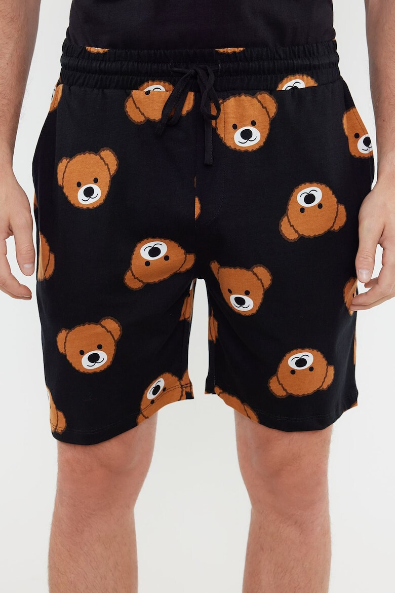 Trendyol Pijama cu imprimeu si pantaloni scurti - Pled.ro