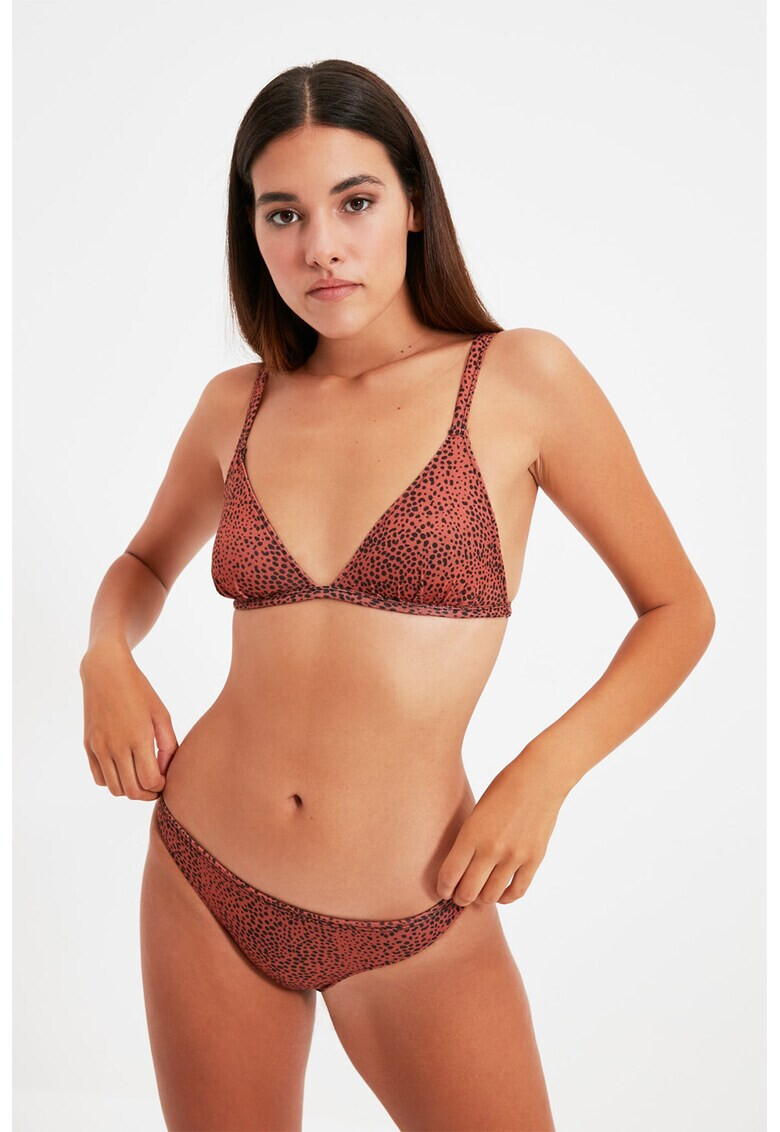 Trendyol Set de chiloti si sutien cu animal print - Pled.ro