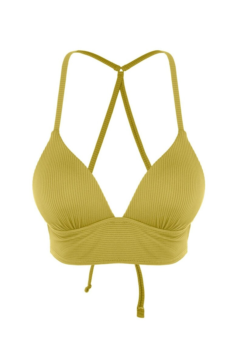 Trendyol Sutien striat de baie cu bretele racerback - Pled.ro