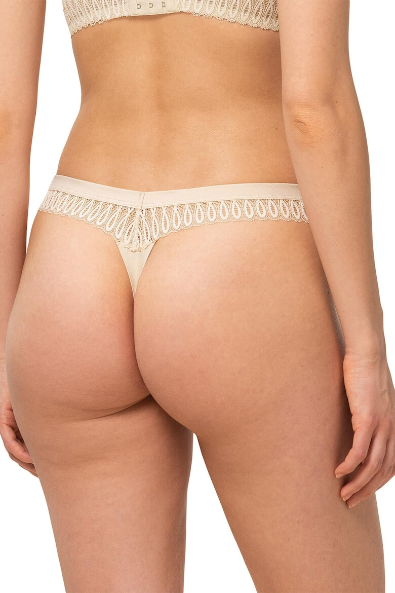 Triumph Chiloti tanga cu insertie de dantela Aura Spotlight - Pled.ro