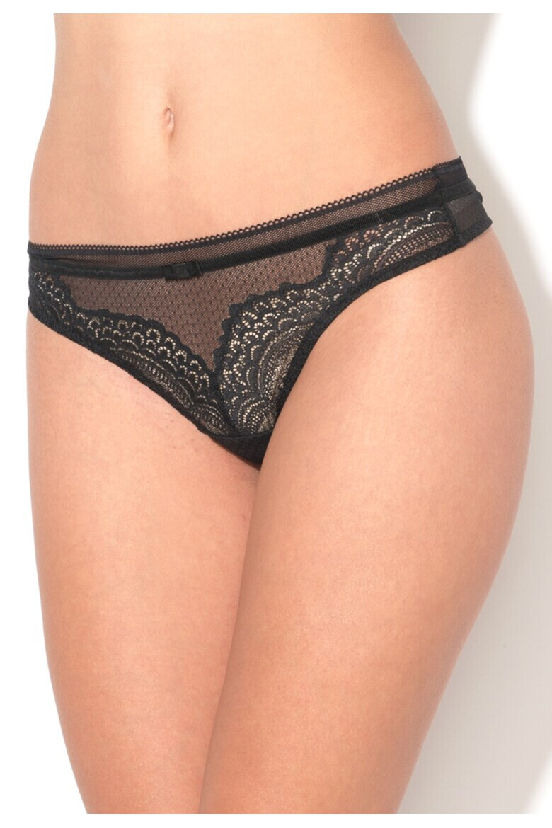 Triumph Chiloti tanga negri de dantela Darling - Pled.ro