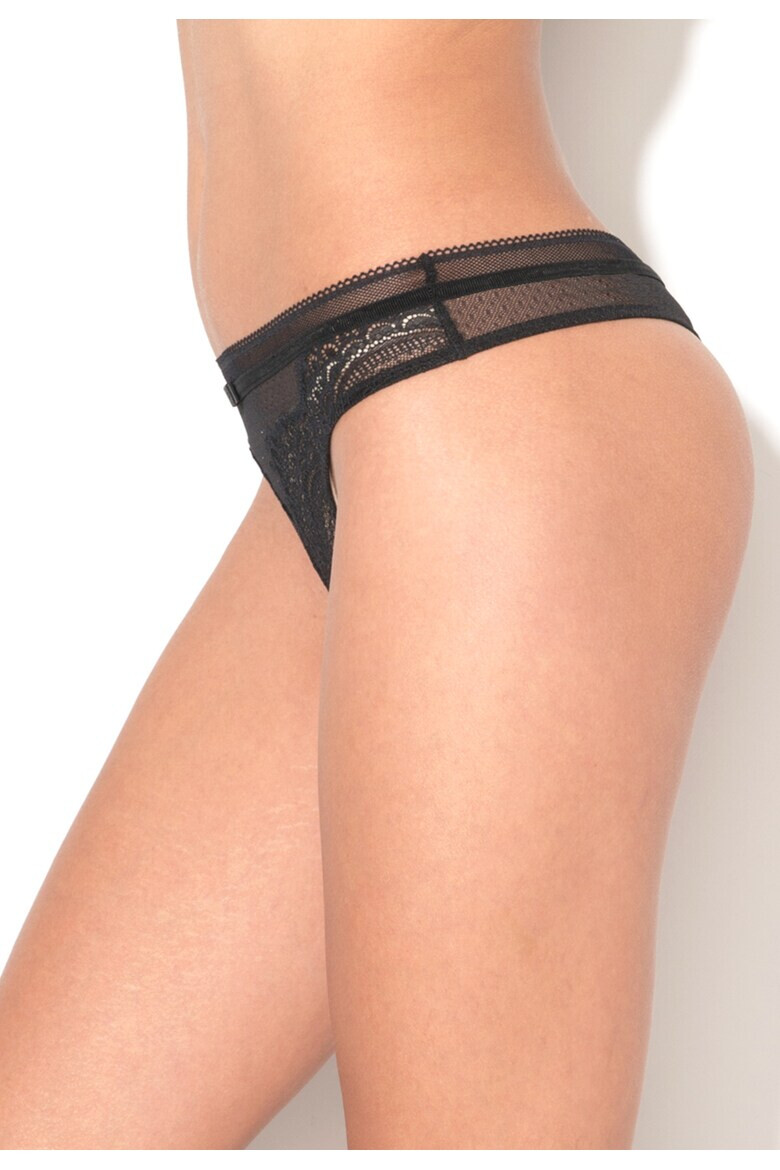 Triumph Chiloti tanga negri de dantela Darling - Pled.ro