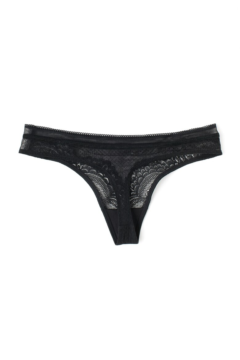 Triumph Chiloti tanga negri de dantela Darling - Pled.ro