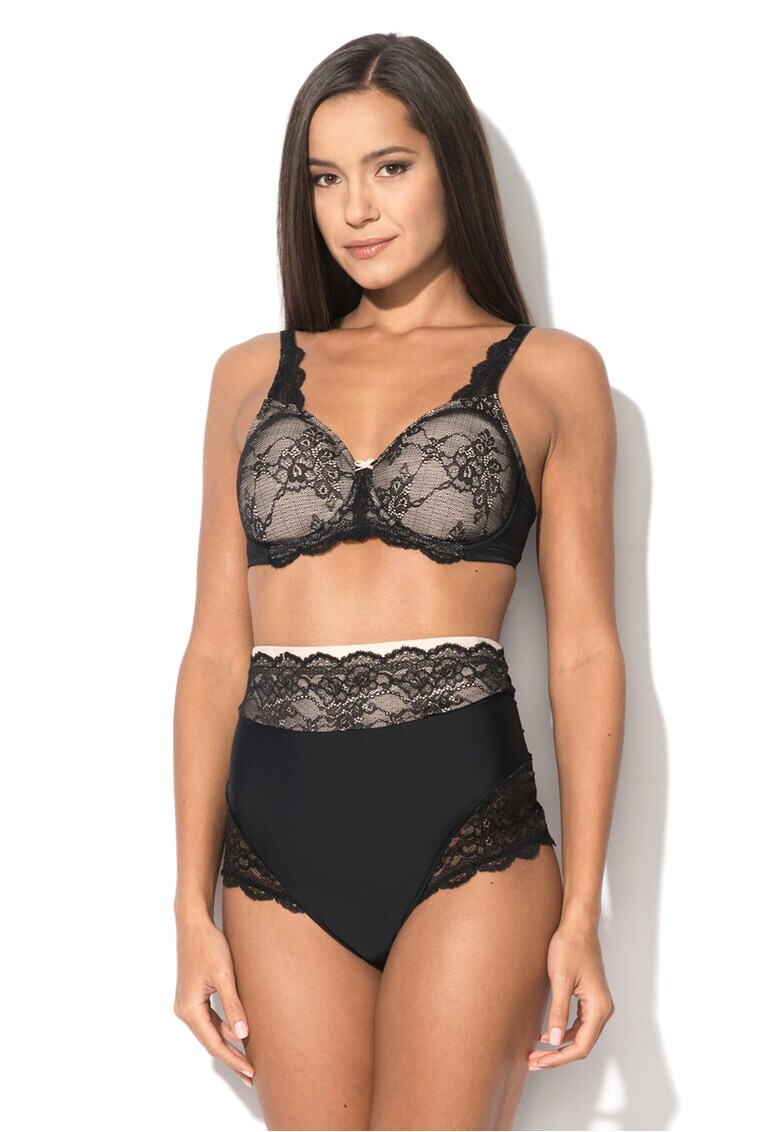 Triumph Sutien negru cu bej Contouring Sensation - Pled.ro