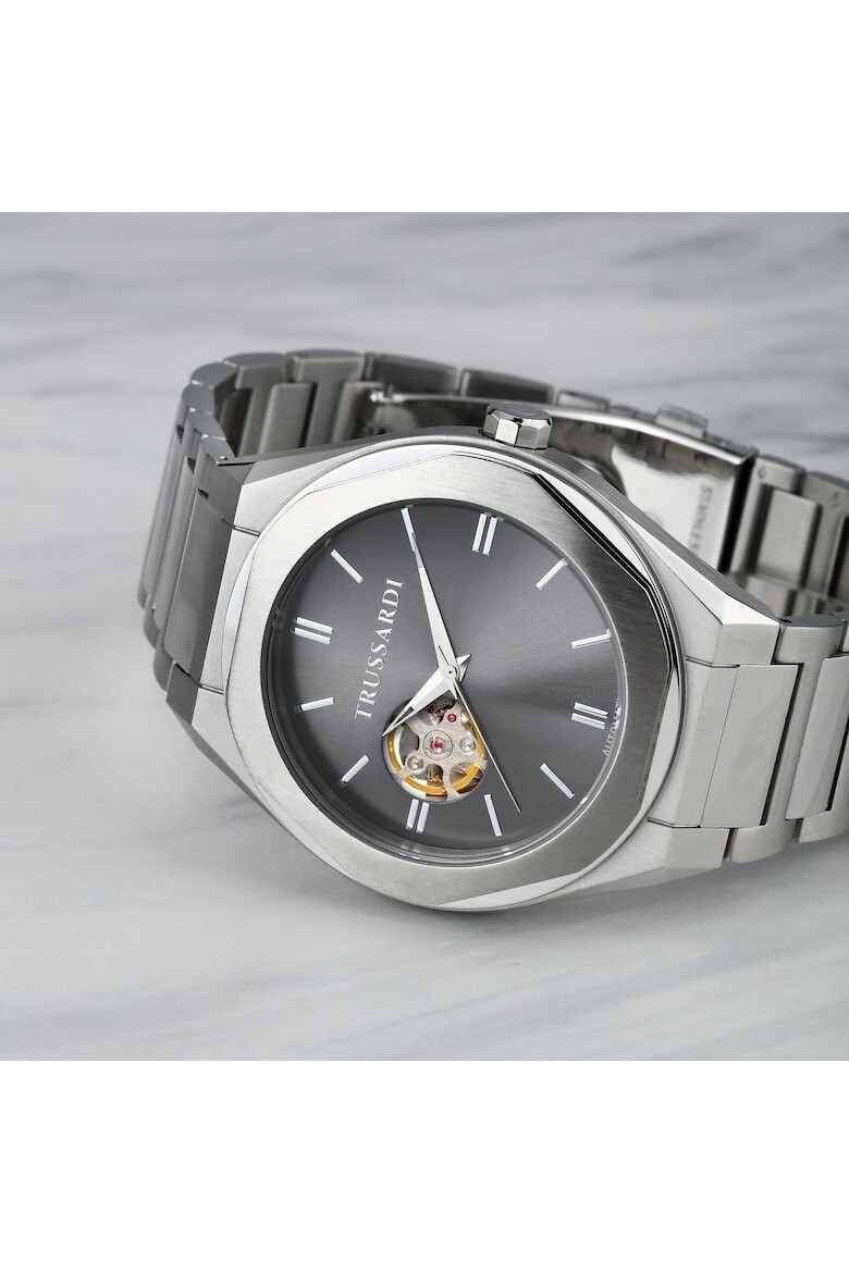 Trussardi Ceas barbatesc R2423156002 Automatic Argintiu - Pled.ro