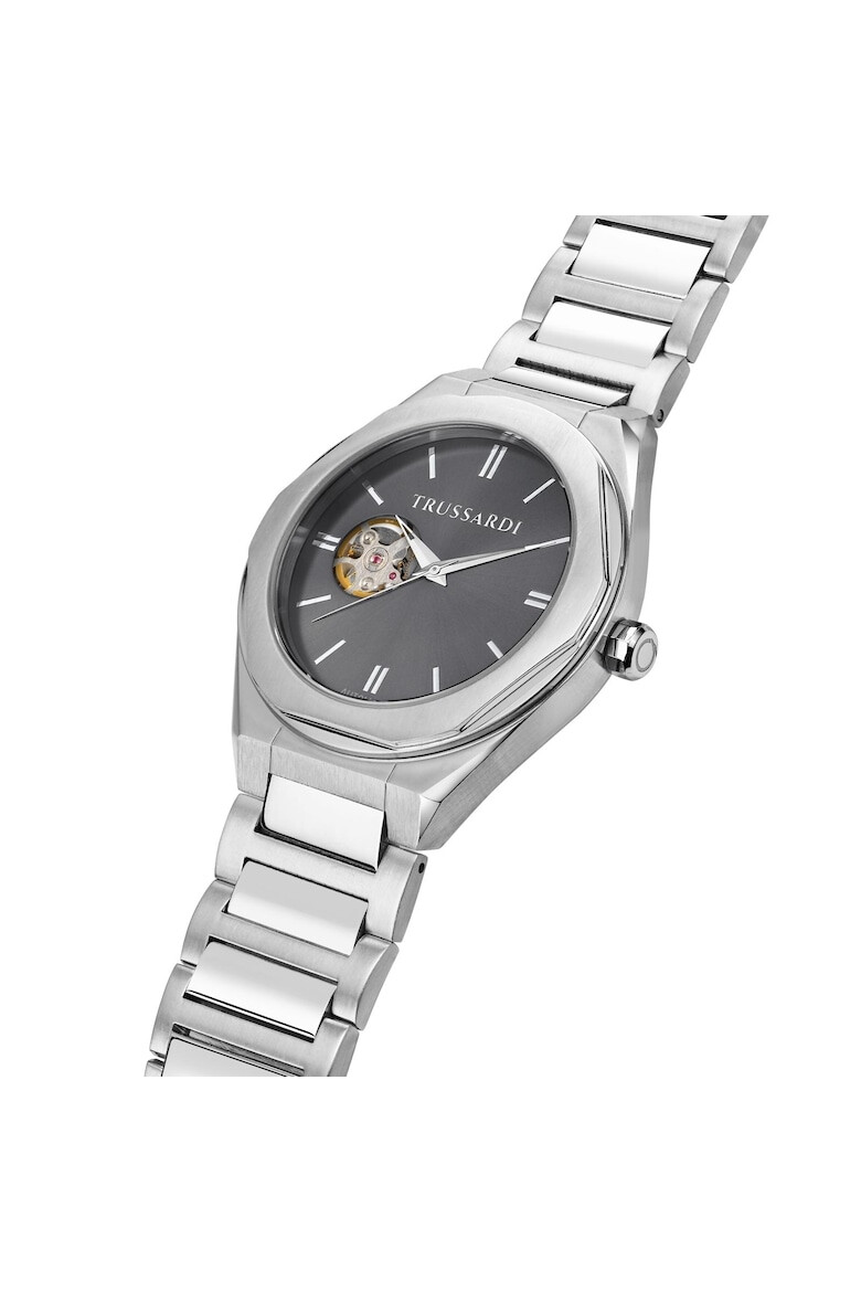 Trussardi Ceas barbatesc R2423156002 Automatic Argintiu - Pled.ro