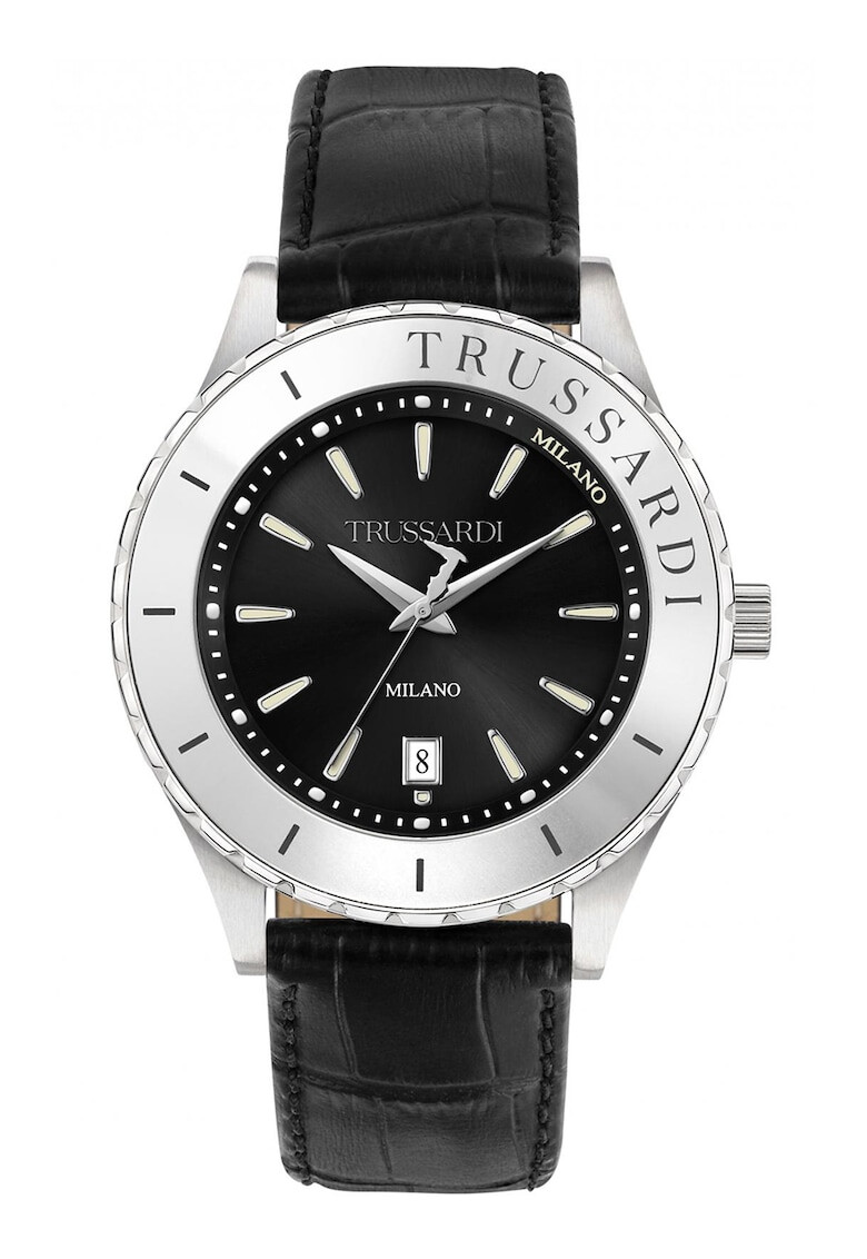 Trussardi Ceas cu o curea din piele cu aspect de piele de crocodil - Pled.ro