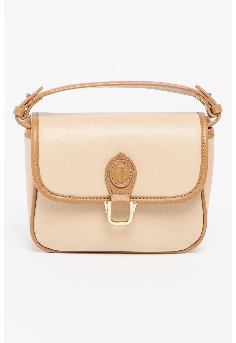 Trussardi Geanta crossbody de piele ecologica cu bareta ajustabila Clavel - Pled.ro