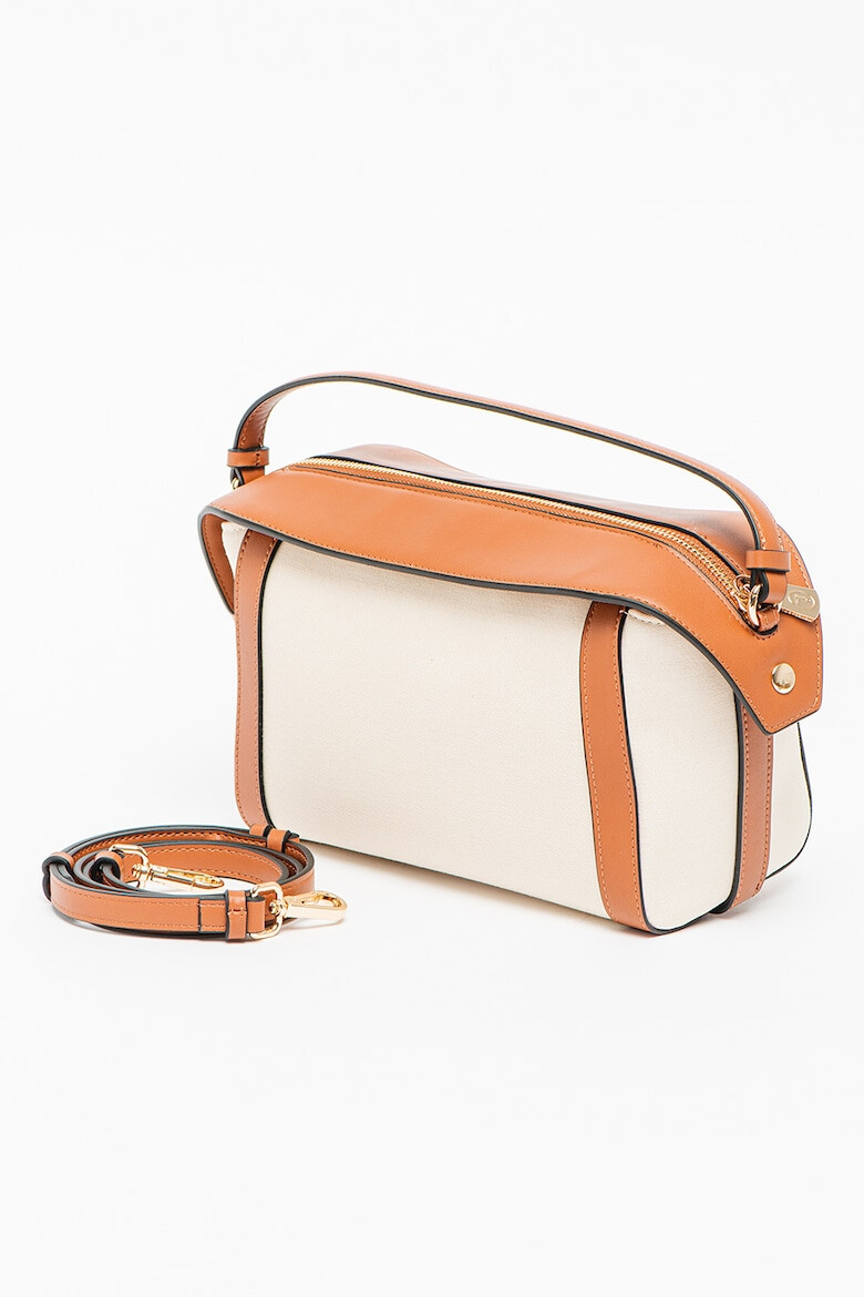 Trussardi Geanta crossbody de piele ecologica cu detalii contrastante Aster - Pled.ro