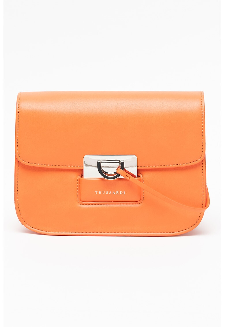 Trussardi Geanta crossbody de piele ecologica cu logo discret Ivy - Pled.ro