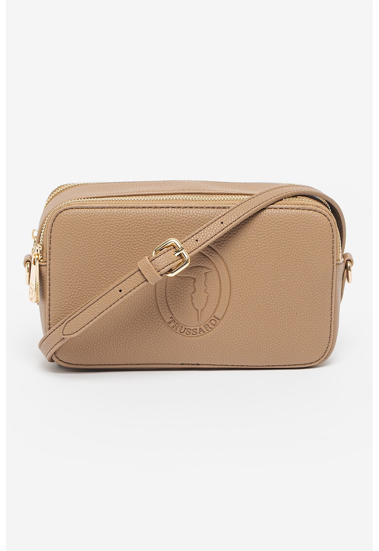 Trussardi Geanta crossbody de piele ecologica cu bareta detasabila Iris - Pled.ro