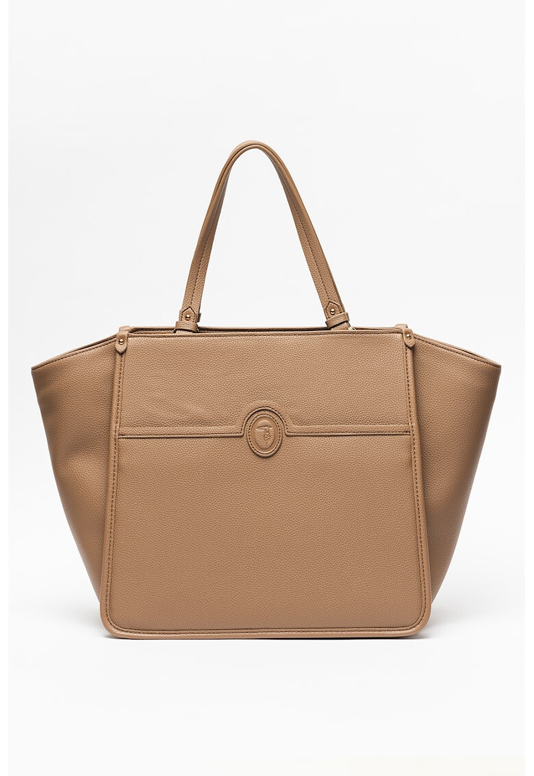 Trussardi Geanta shopper de piele ecologica cu detaliu logo Ardisia - Pled.ro