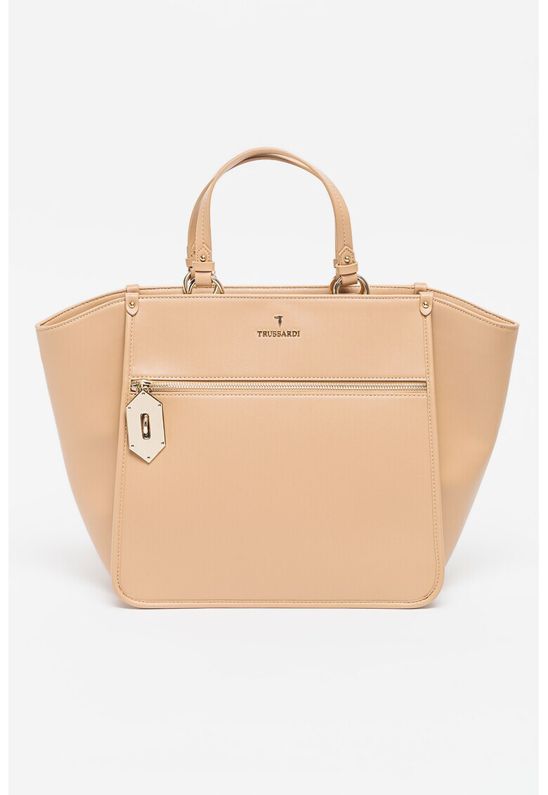 Trussardi Geanta shopper de piele ecologica Peony - Pled.ro