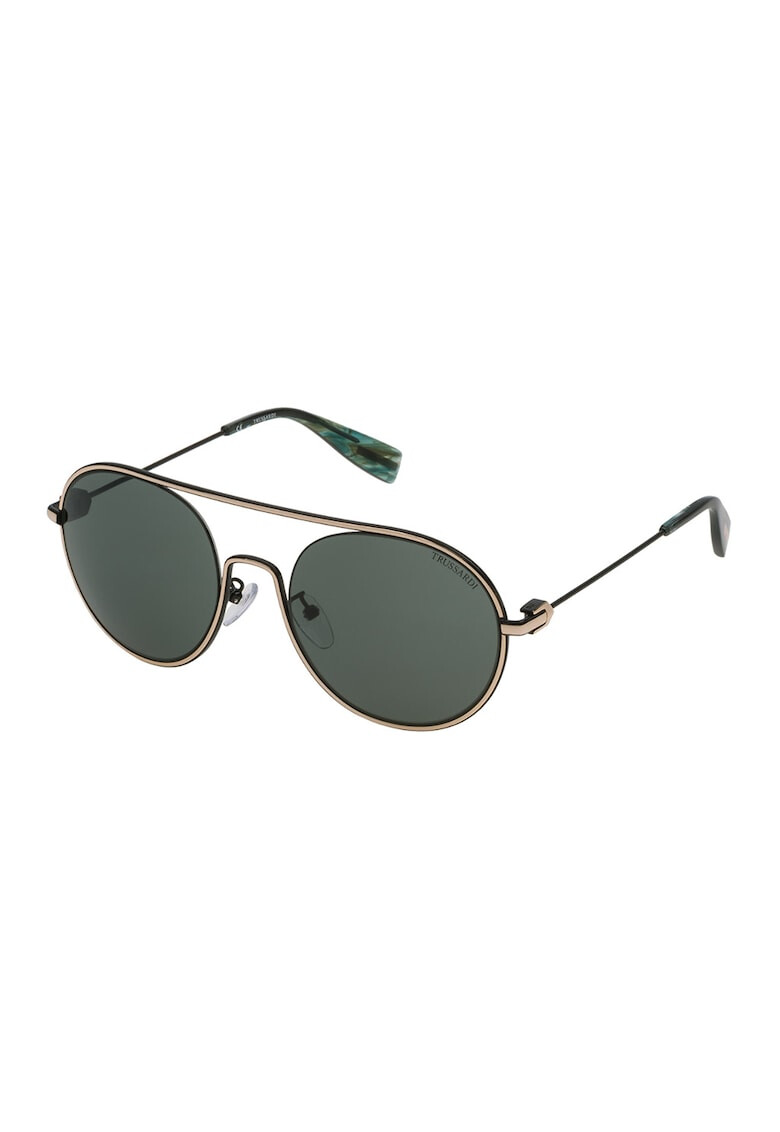 Trussardi Ochelari de soare aviator cu logo discret - Pled.ro