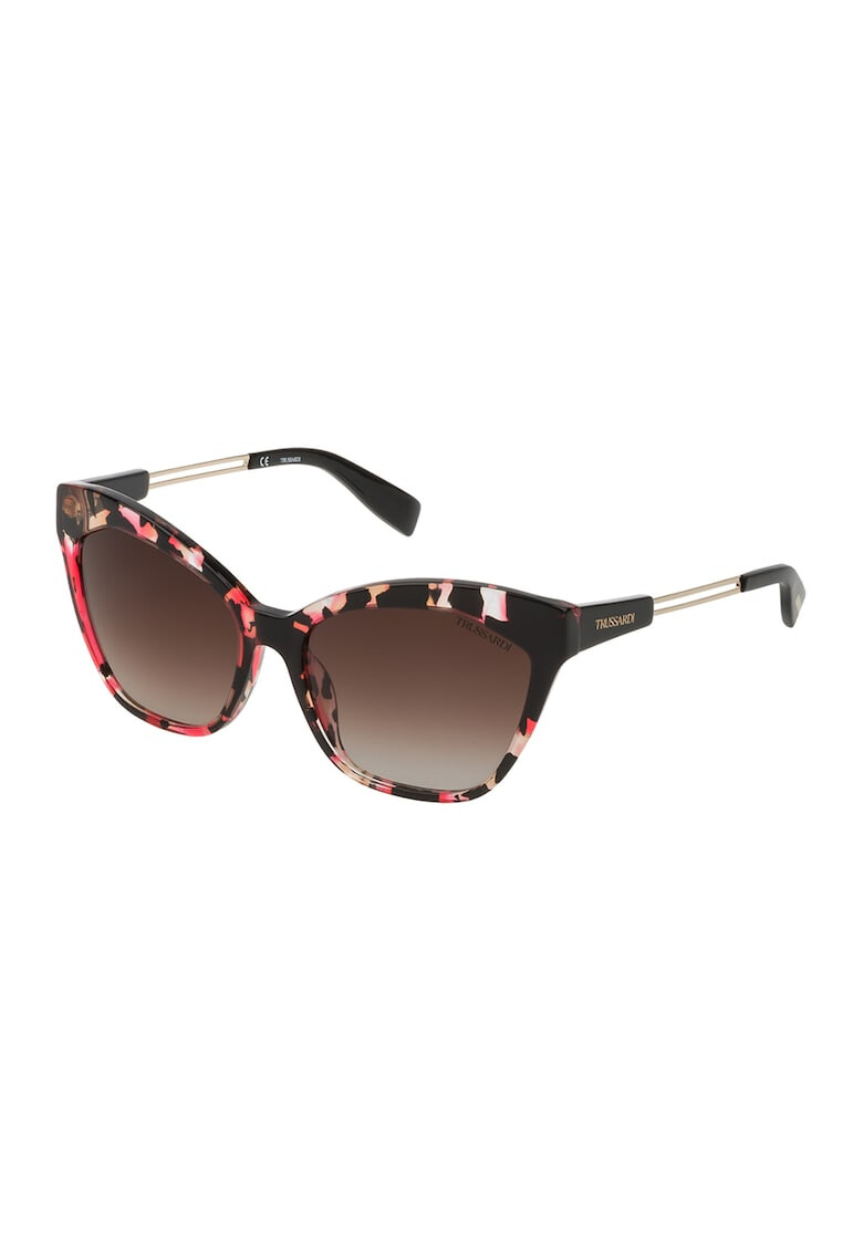 Trussardi Ochelari de soare butterfly cu detalii contrastante - Pled.ro