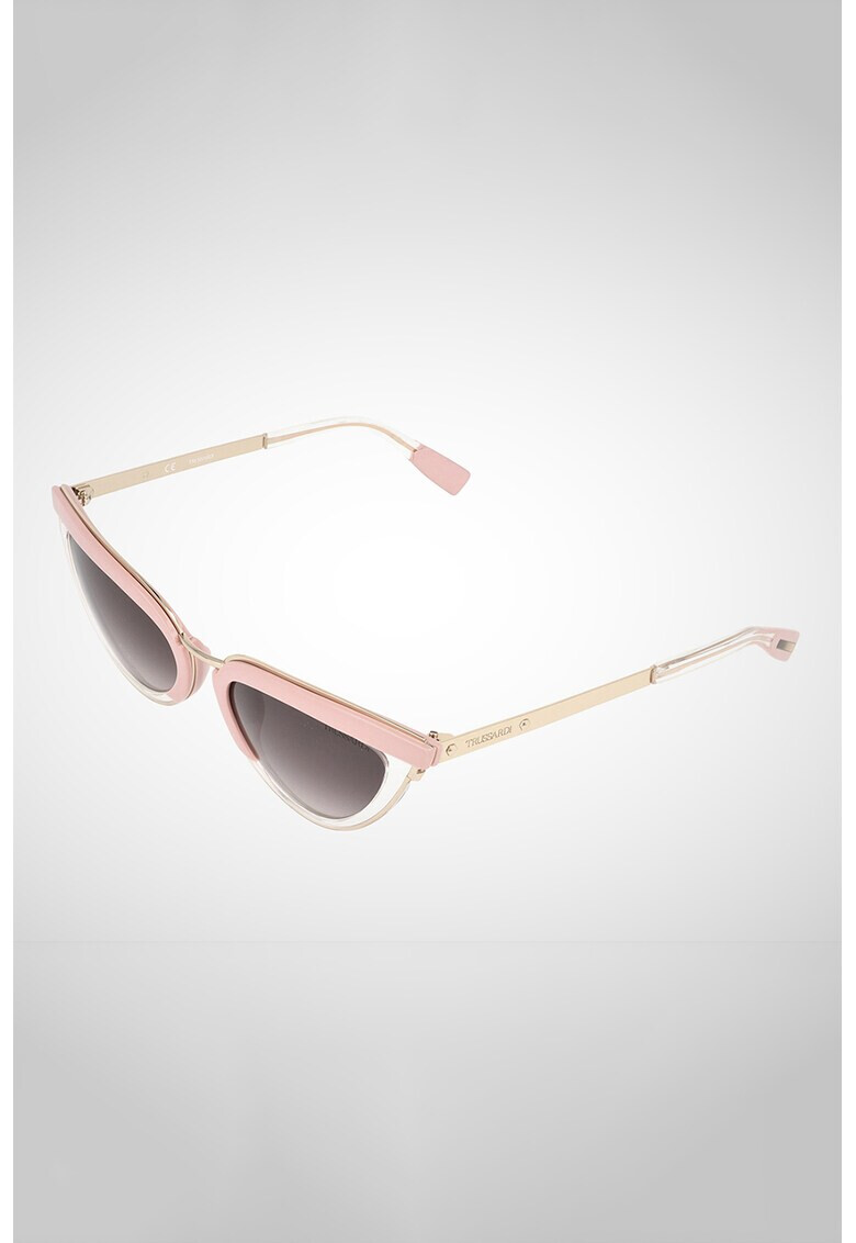 Trussardi Ochelari de soare cat-eye cu aspect colorblock - Pled.ro