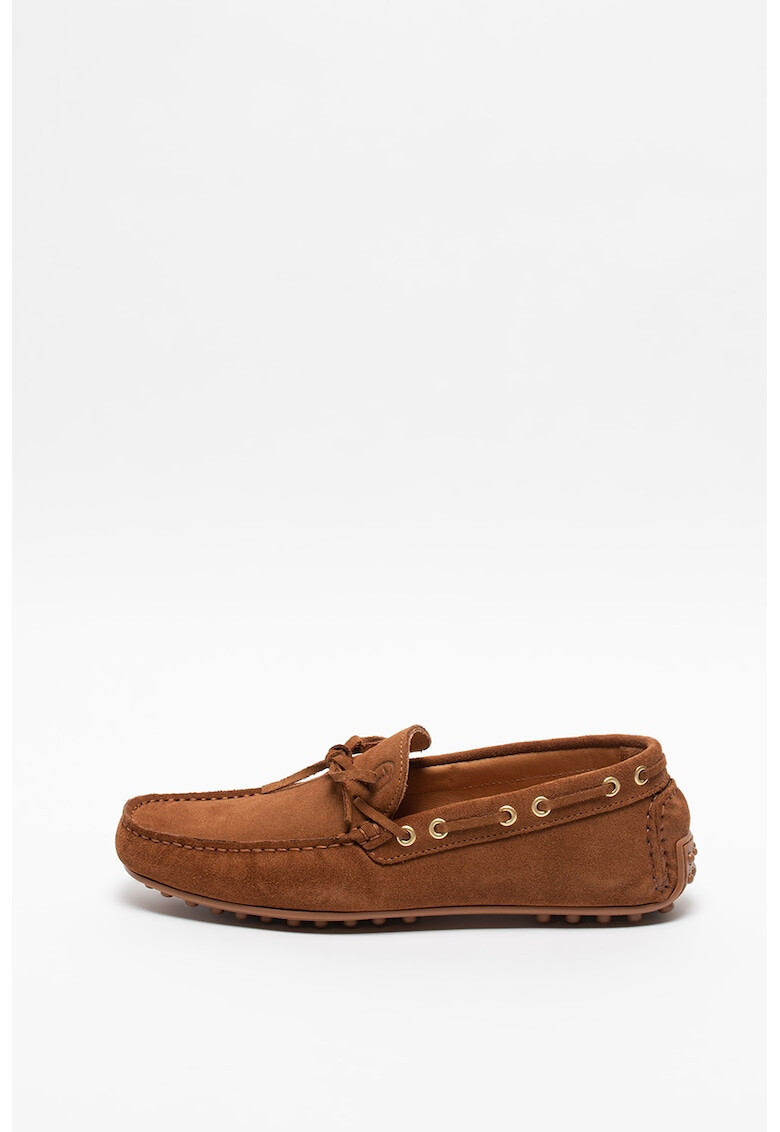 Trussardi Pantofi boat de piele intoarsa Driver - Pled.ro