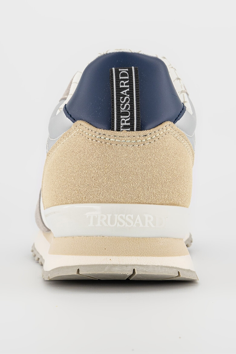 Trussardi Pantofi sport cu insertii de piele intoarsa ecologica Roma - Pled.ro