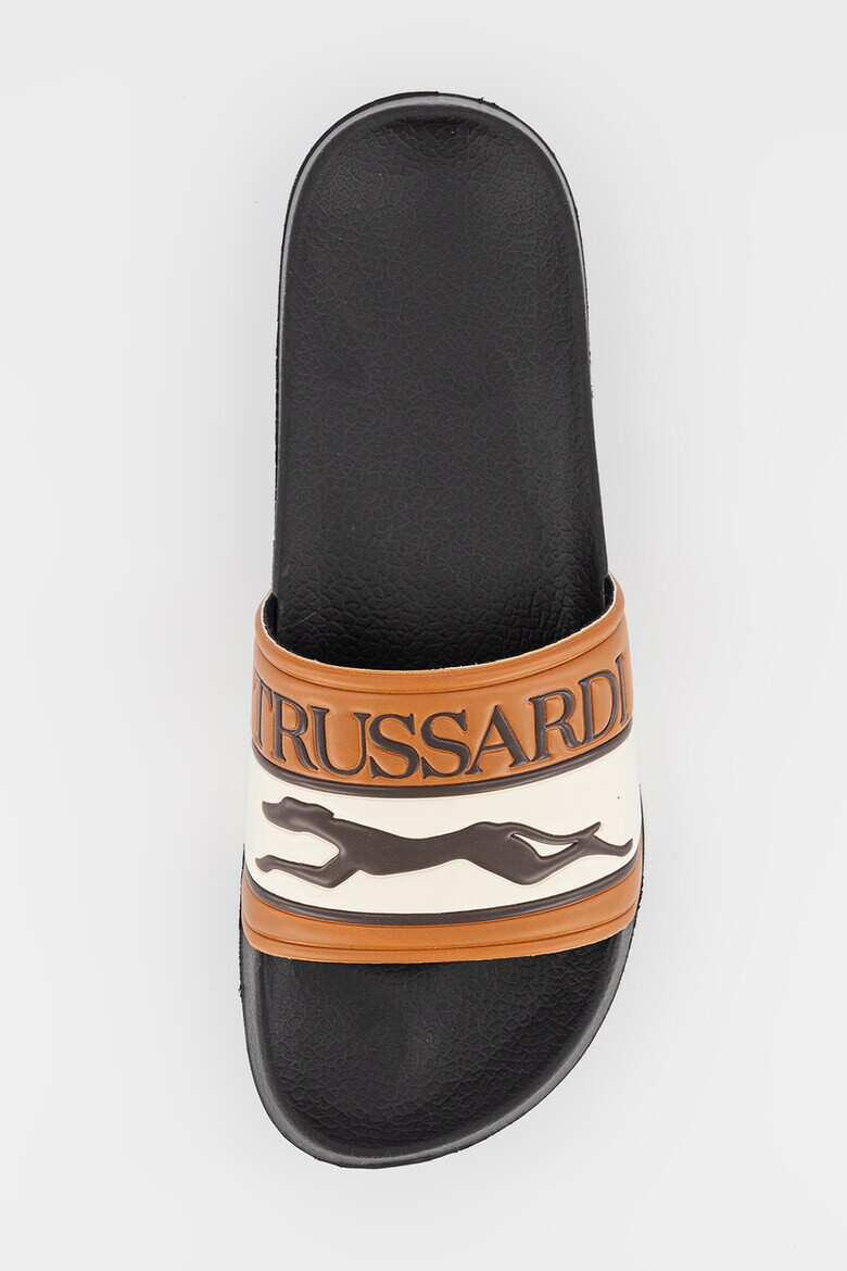 Trussardi Papuci cu logo contrastant - Pled.ro