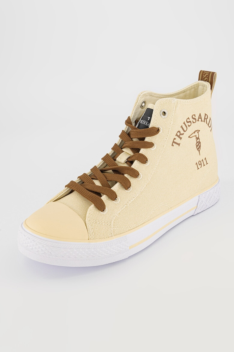 Trussardi Tenisi high-top de panza cu imprimeu logo Santa Monica - Pled.ro