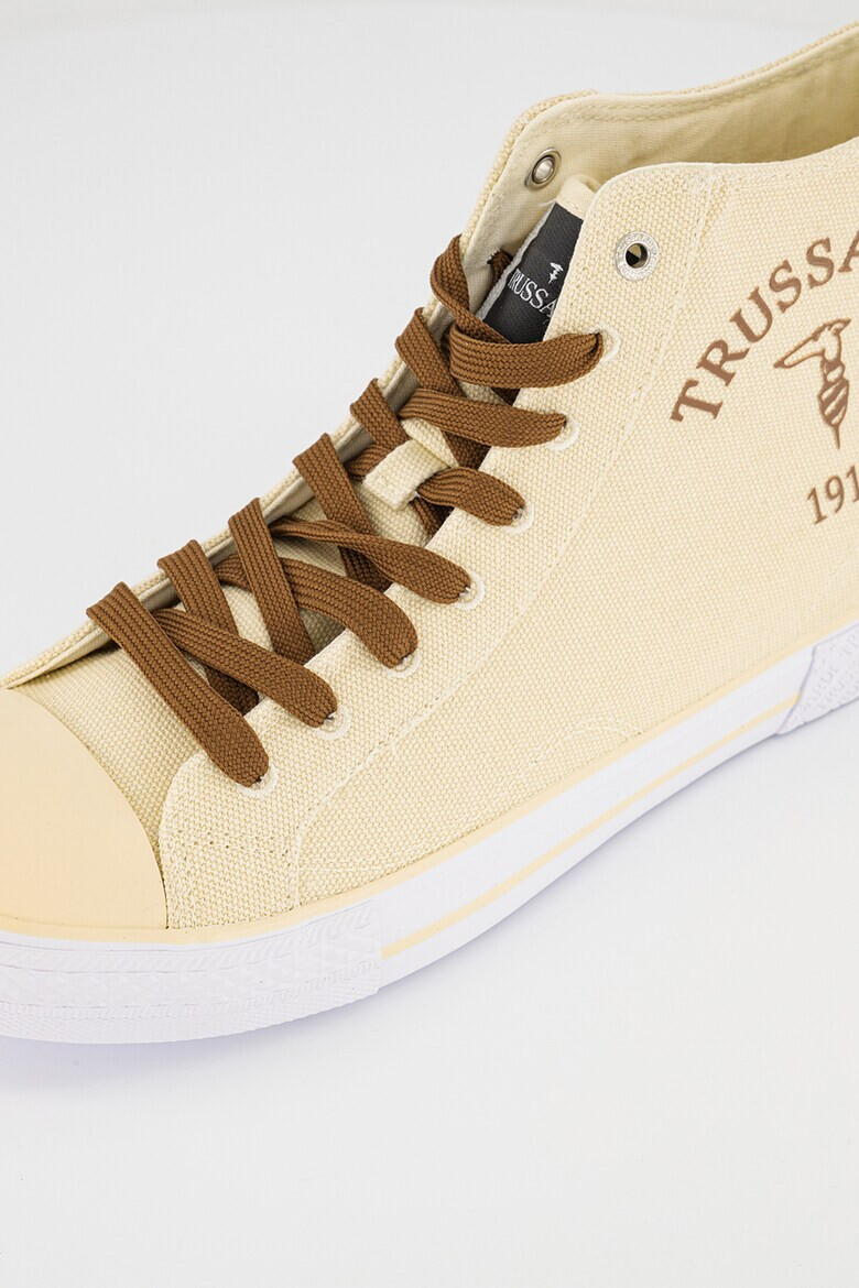 Trussardi Tenisi high-top de panza cu imprimeu logo Santa Monica - Pled.ro