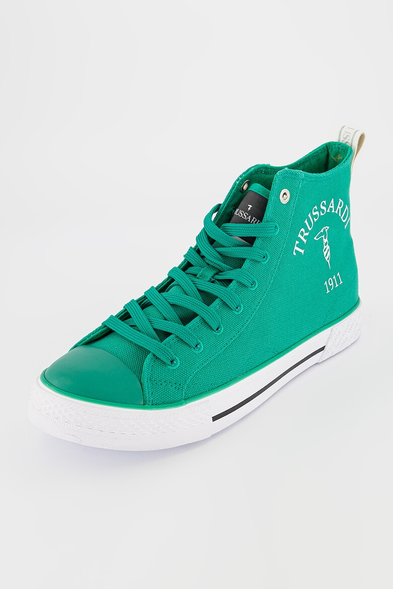 Trussardi Tenisi high-top de panza cu imprimeu logo Santa Monica - Pled.ro