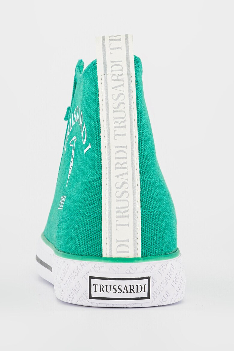 Trussardi Tenisi high-top de panza cu imprimeu logo Santa Monica - Pled.ro