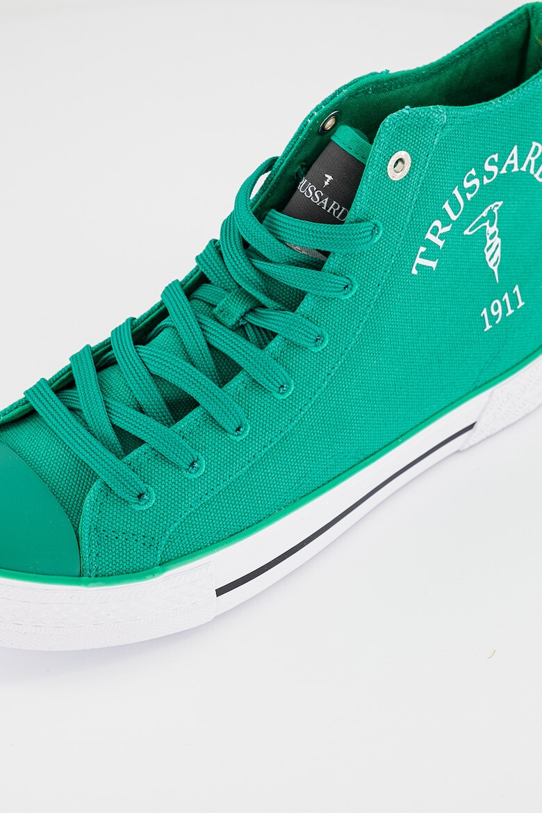 Trussardi Tenisi high-top de panza cu imprimeu logo Santa Monica - Pled.ro