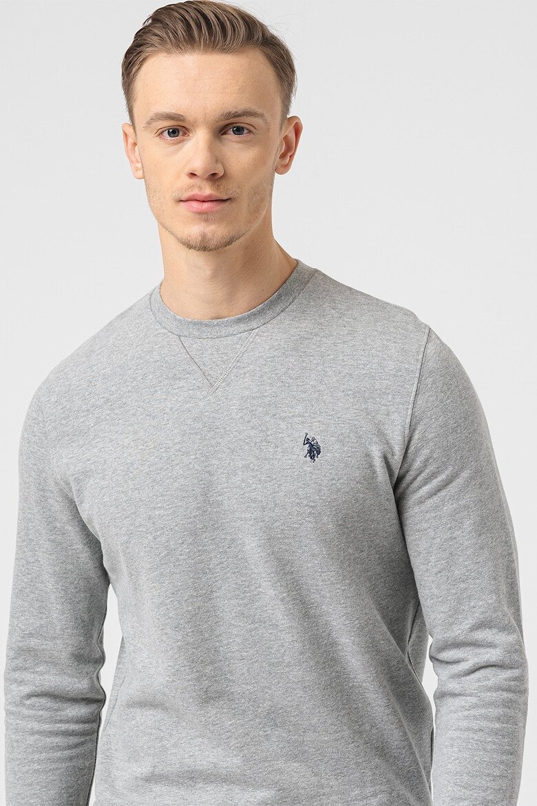 U.S. Polo Assn. Bluza de trening din bumbac cu logo Gri melange - Pled.ro