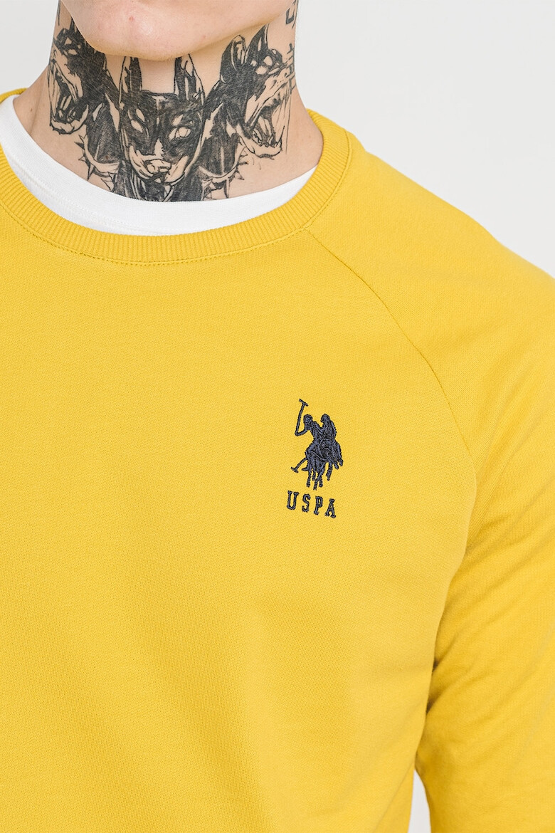 U.S. Polo Assn. Bluza de trening din bumbac cu maneci raglan - Pled.ro