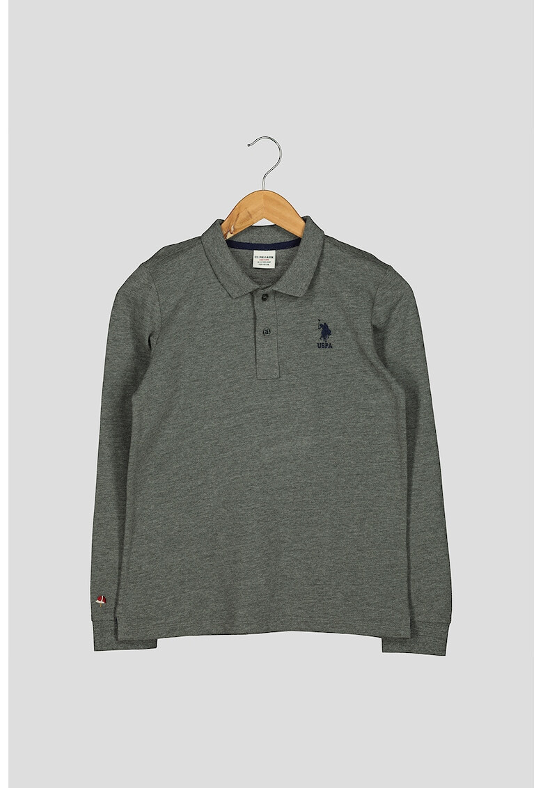 U.S. Polo Assn. Bluza polo cu aspect pique - Pled.ro