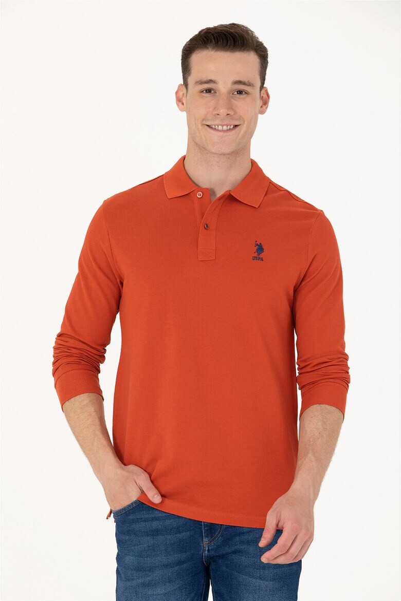 U.S. Polo Assn. Bluza polo cu logo - Pled.ro