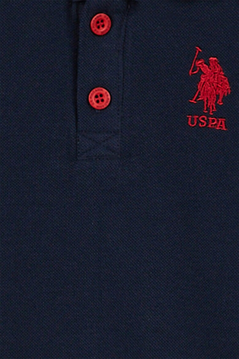 U.S. Polo Assn. Bluza polo cu logo - Pled.ro