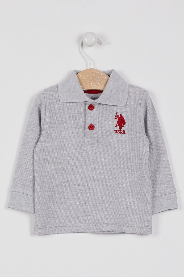 U.S. Polo Assn. Bluza polo cu logo - Pled.ro