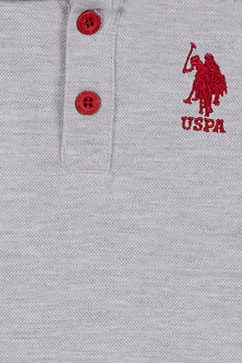 U.S. Polo Assn. Bluza polo cu logo - Pled.ro