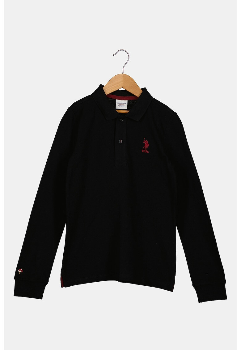 U.S. Polo Assn. Bluza polo de bumbac cu broderie logo - Pled.ro