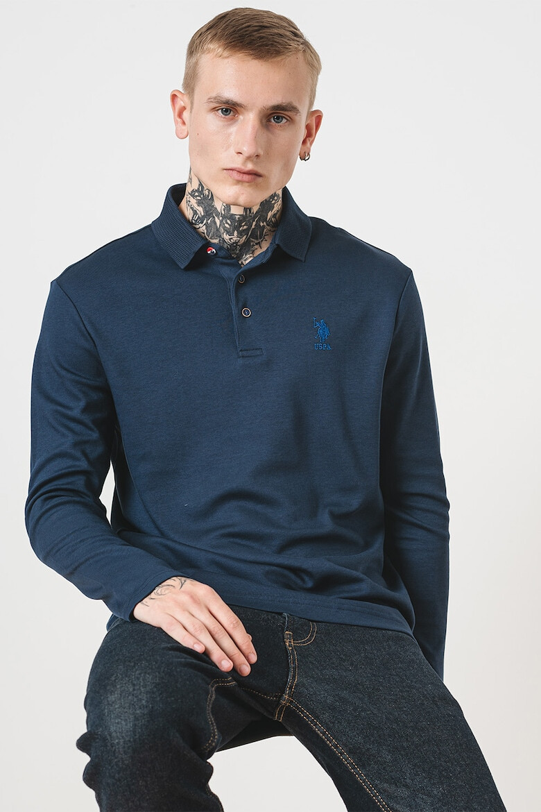 U.S. Polo Assn. Bluza polo din bumbac - Pled.ro