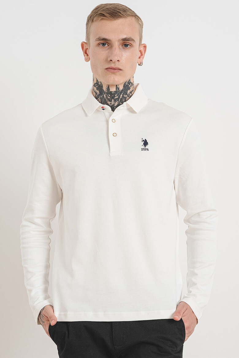 U.S. Polo Assn. Bluza polo din bumbac - Pled.ro