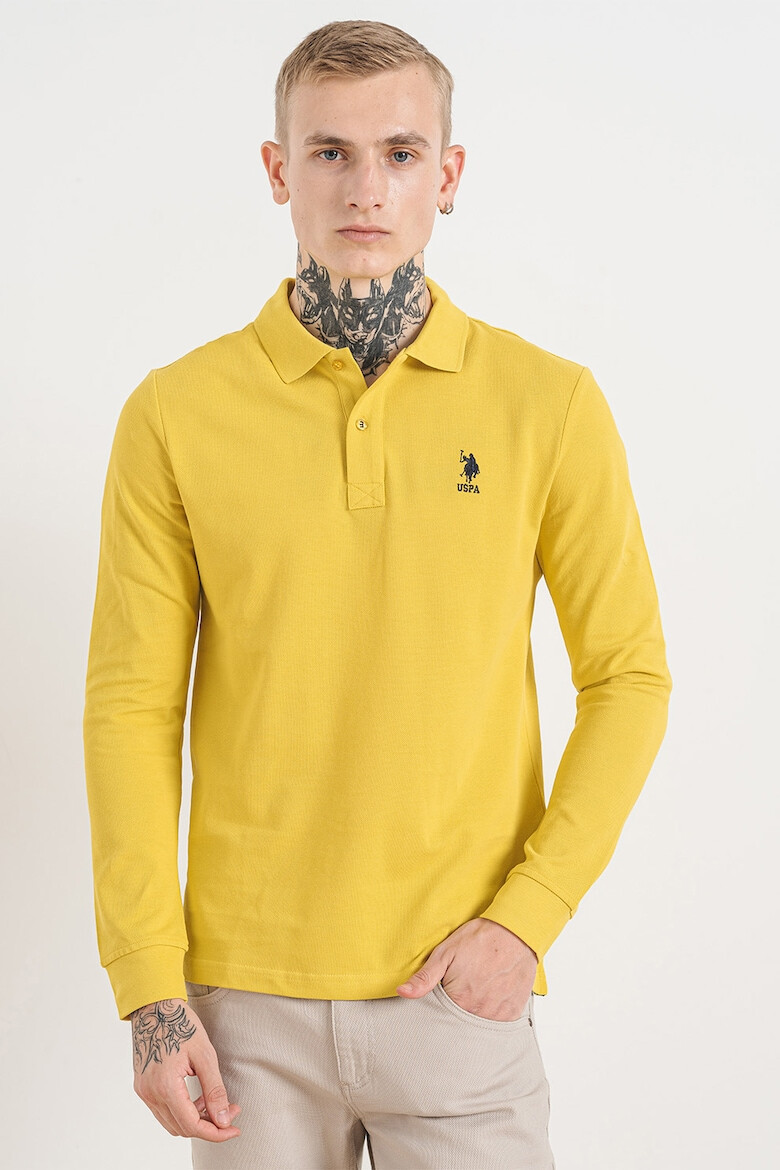 U.S. Polo Assn. Bluza polo din bumbac cu logo - Pled.ro