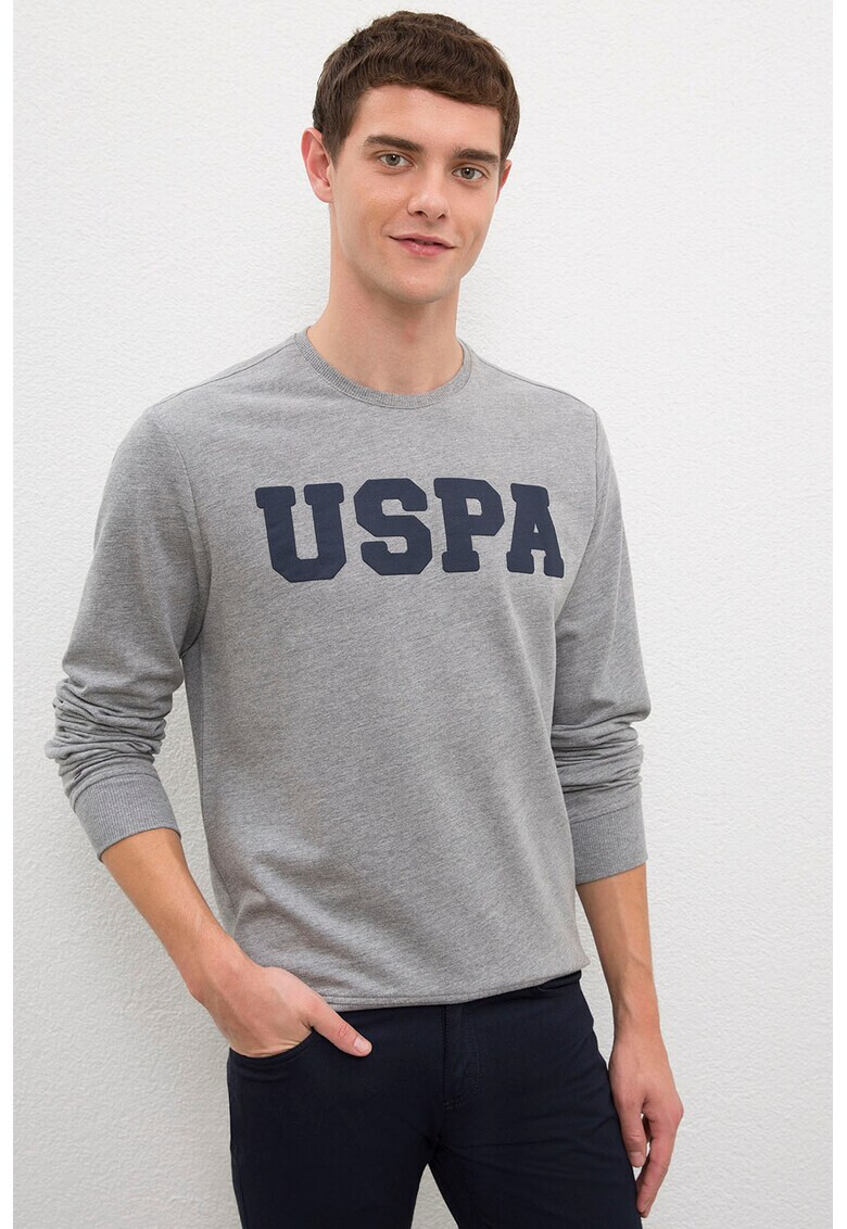 U.S. Polo Assn. Bluza sport cu imprimeu logo - Pled.ro