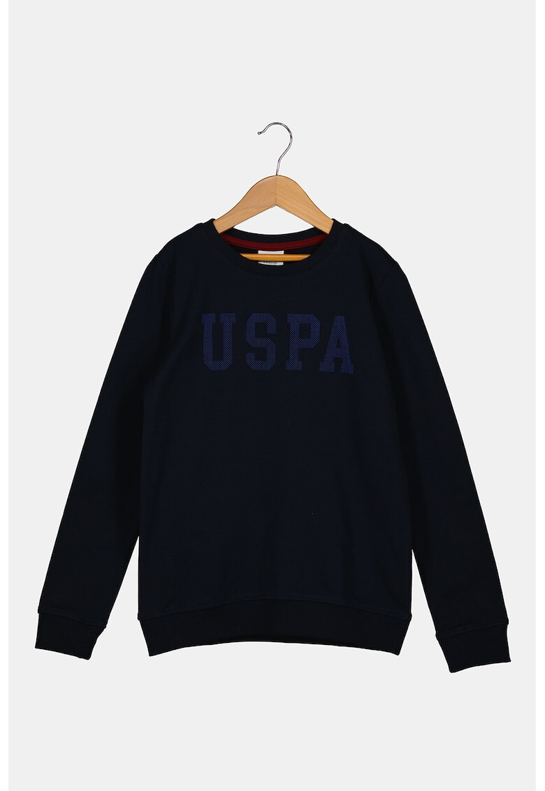 U.S. Polo Assn. Bluza sport de bumbac cu logo contrastant - Pled.ro