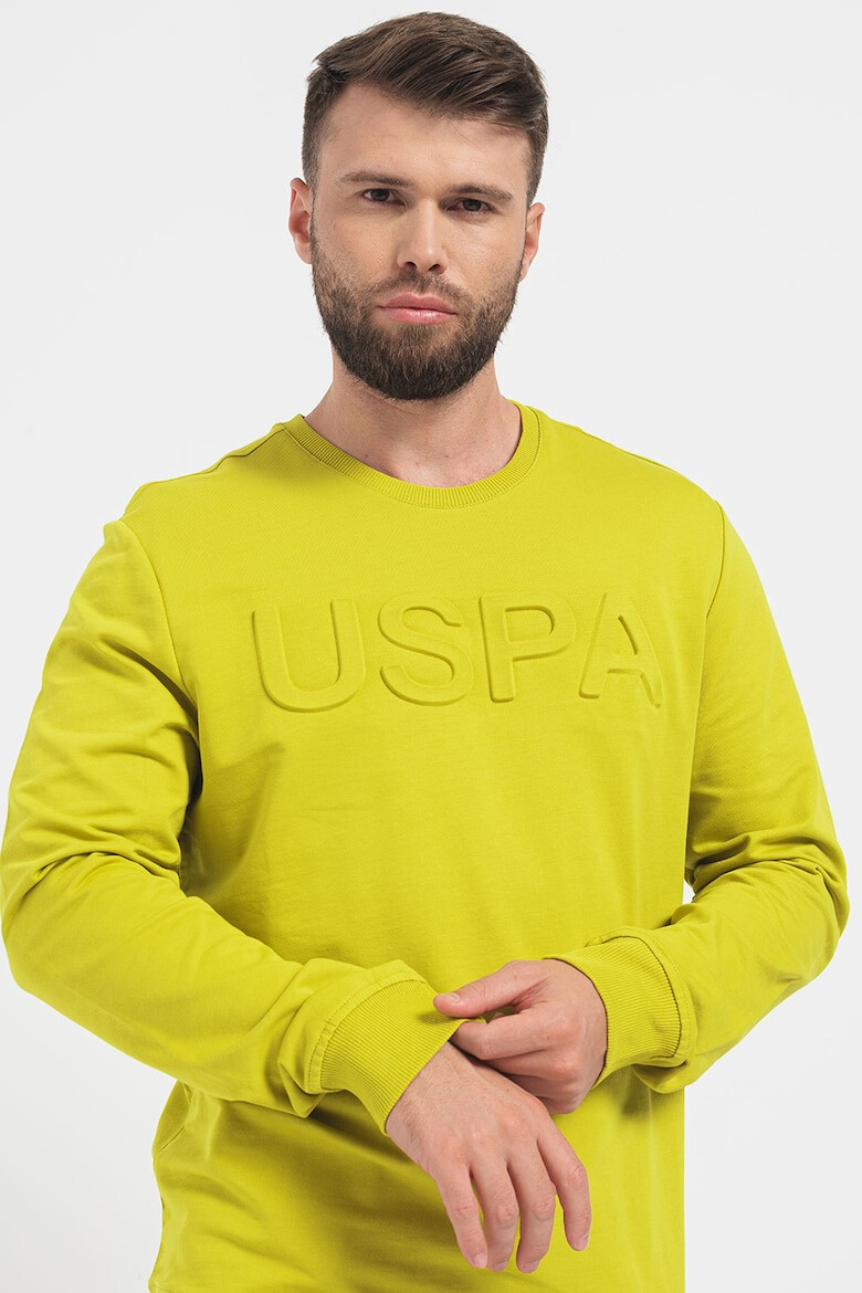 U.S. Polo Assn. Bluza sport de bumbac cu logo in relief - Pled.ro