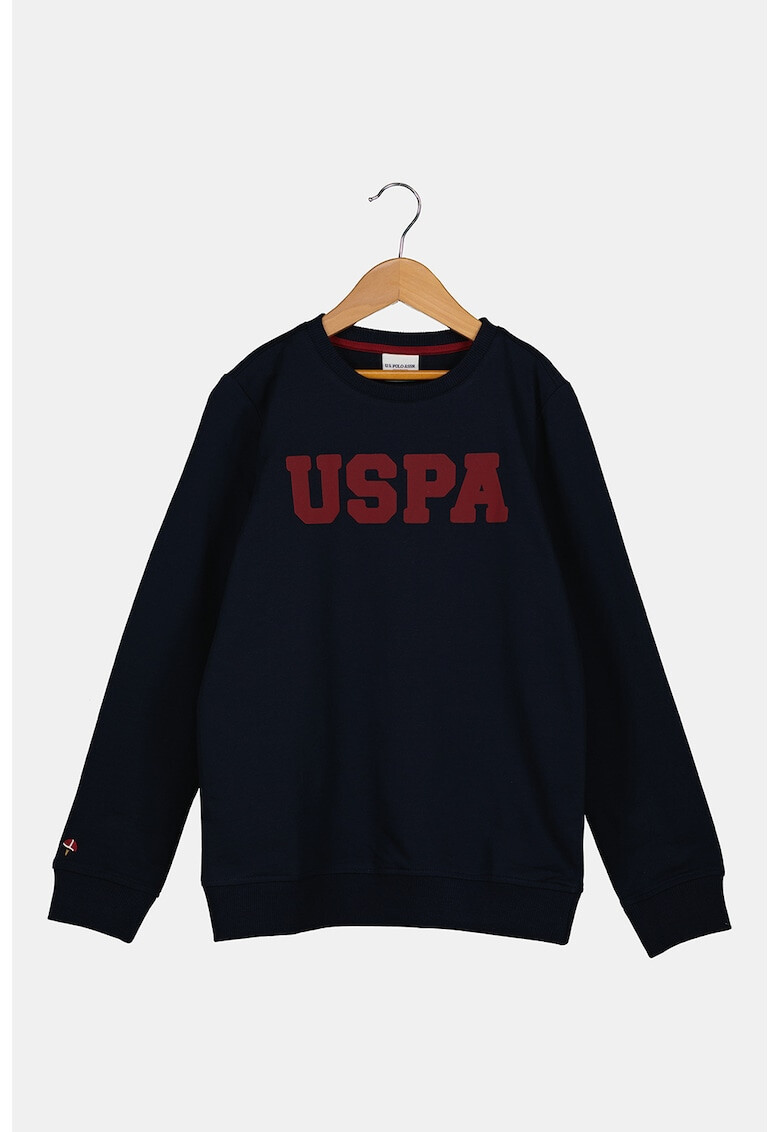 U.S. Polo Assn. Bluza sport din amestec de bumbac cu logo - Pled.ro