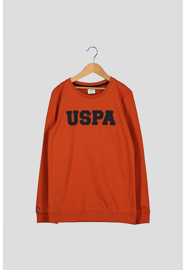 U.S. Polo Assn. Bluza sport din bumbac cu imprimeu logo - Pled.ro