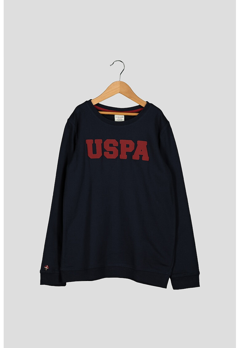 U.S. Polo Assn. Bluza sport din bumbac cu imprimeu logo - Pled.ro