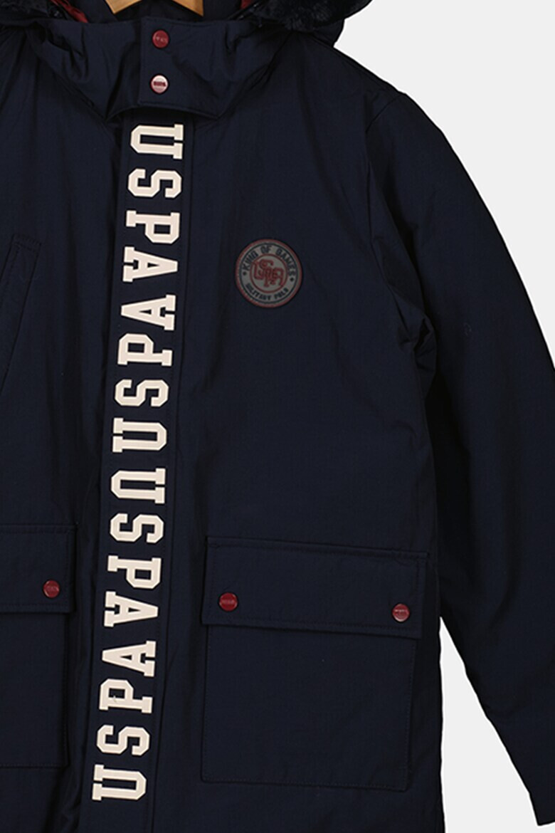 U.S. Polo Assn. Geaca cu logo contrastant - Pled.ro