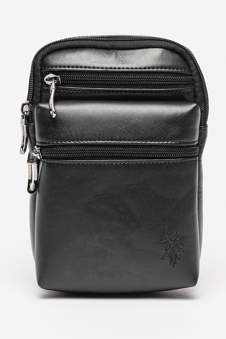 U.S. Polo Assn. Geanta crossbody de piele ecologica cu buzunare frontale - Pled.ro