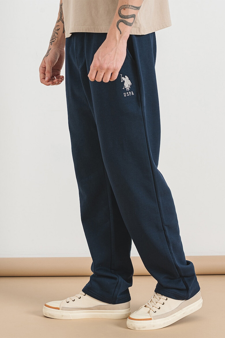 U.S. Polo Assn. Pantaloni de trening din amestec de bumbac cu croiala ampla - Pled.ro